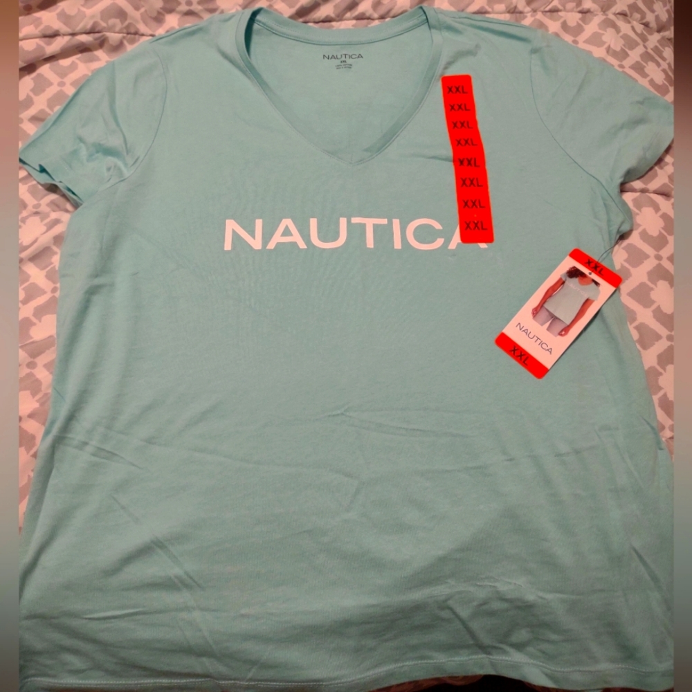 SALE NWT Nautica Aqua SZ XXL T-shirt